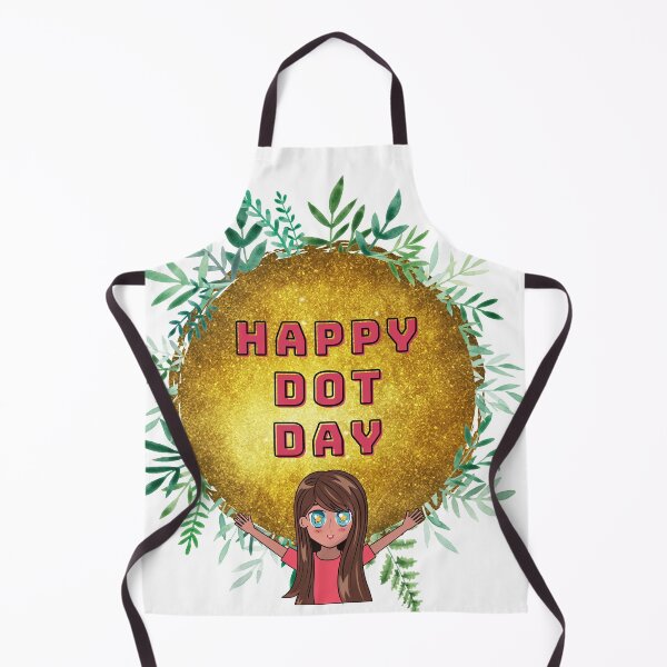 Item preview, Happy Dot Day Anime Girl with Nature Gold designed and sold by UPSTORE-RB.