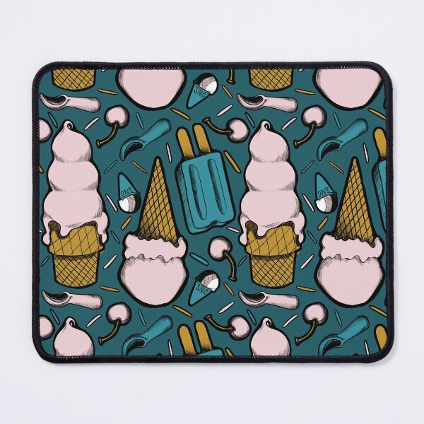 Item preview, Ice cream dreams | pink teal and green designed and sold by ShinyBallArt.