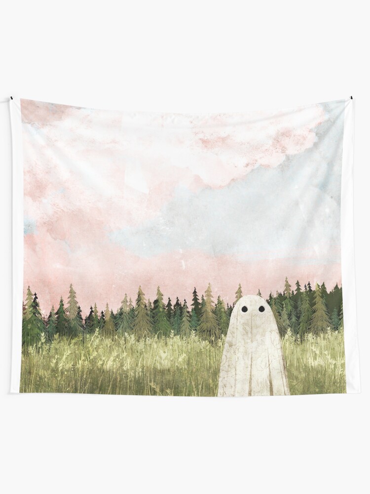 Alternate view of Cotton candy skies Tapestry