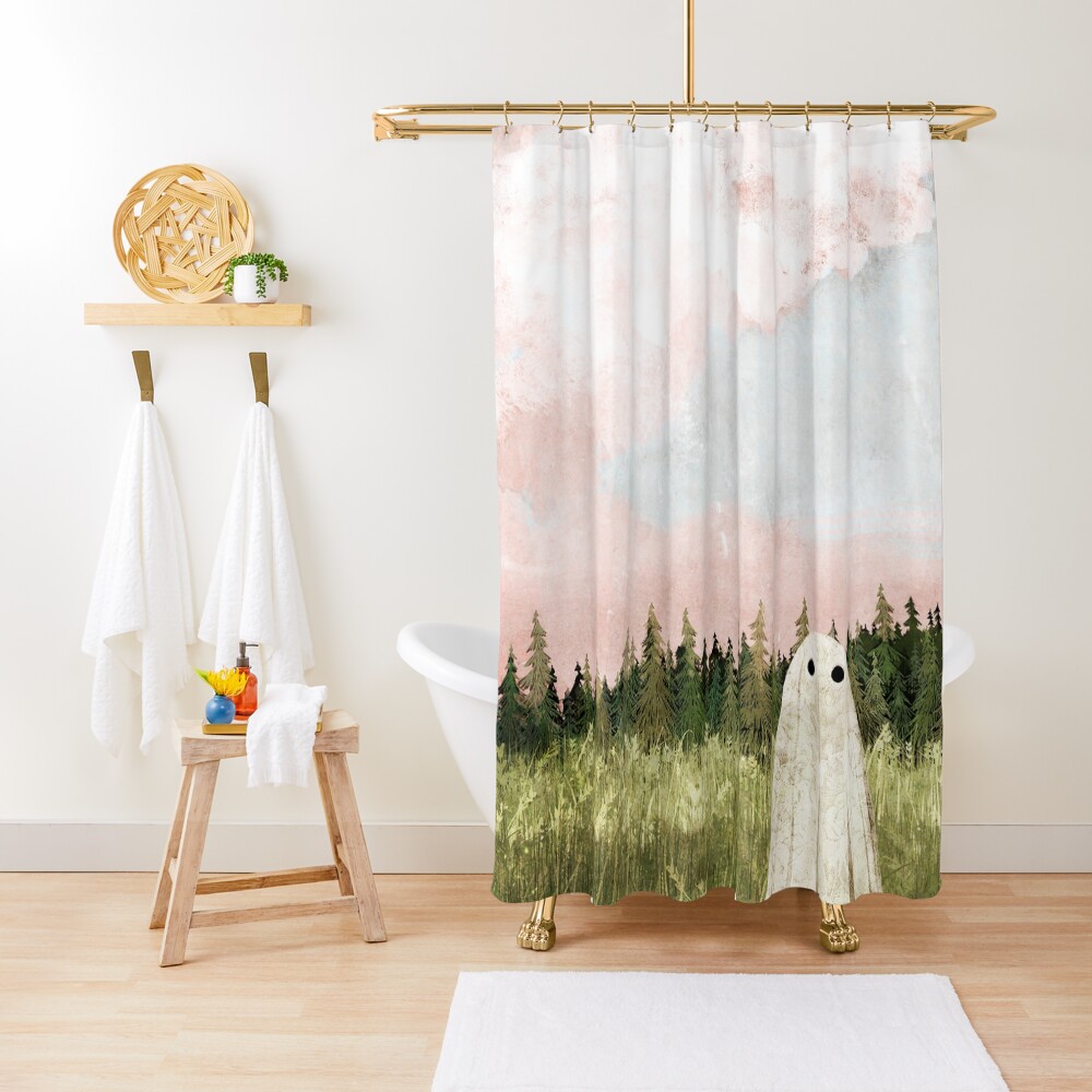 Cotton candy skies Shower Curtain