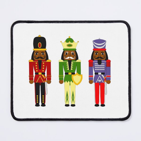 Item preview, Black Nutcracker Men Christmas Print designed and sold by ontherails.