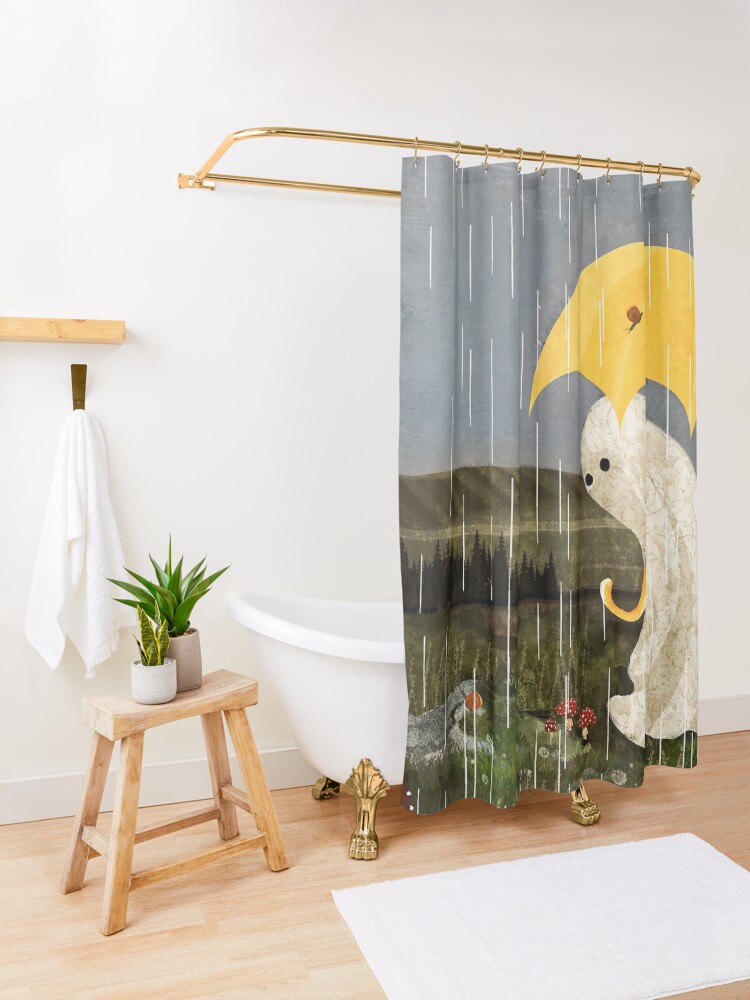 Alternate view of Making Friends Shower Curtain
