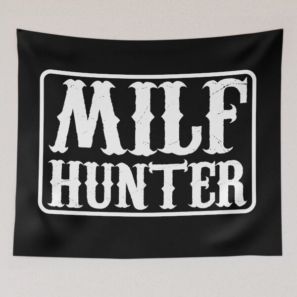 Item preview, Milf Hunter - Cool Motorcycle Or Funny Helmet Stickers And Bikers Gifts Sticker designed and sold by LostTraveller.