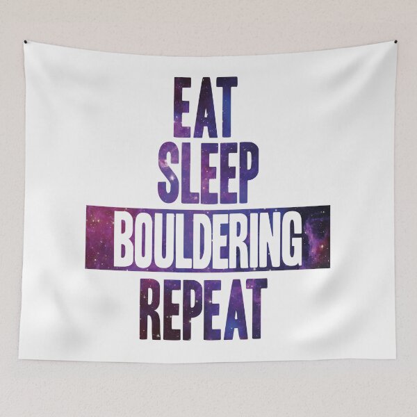 Item preview, Eat sleep Bouldering repeat designed and sold by JakubkoJunak.