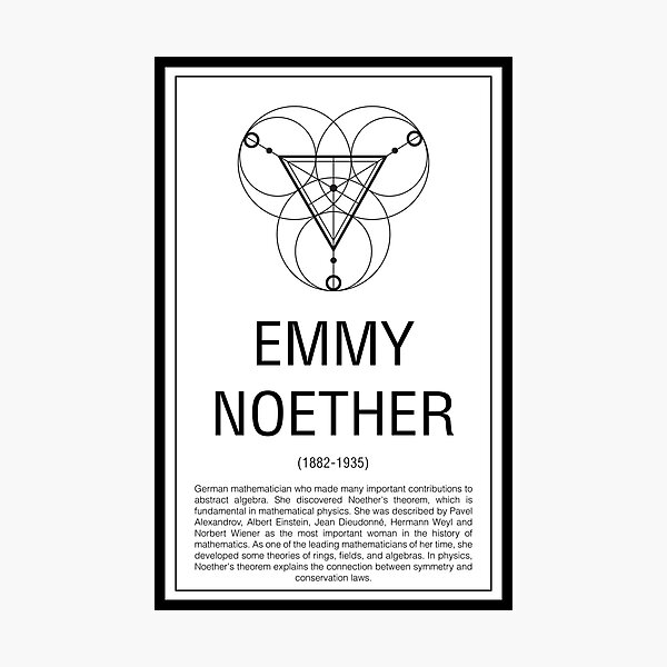 Item preview, Emmy Noether designed and sold by ThalassaStudios.