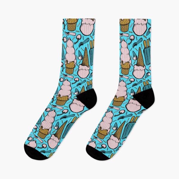 Item preview, Ice cream dreams | pink and turquoise designed and sold by ShinyBallArt.