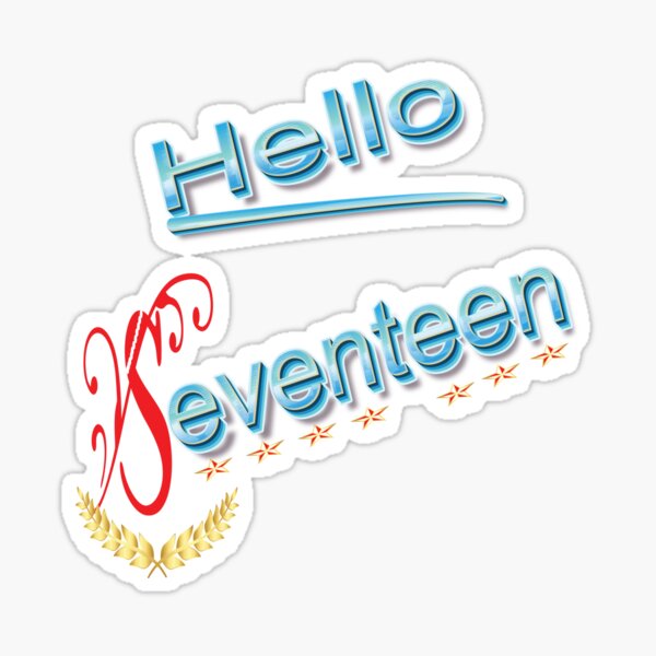 Item preview, Hello 17-Seventeen birthday-gift  designed and sold by RED FIR.