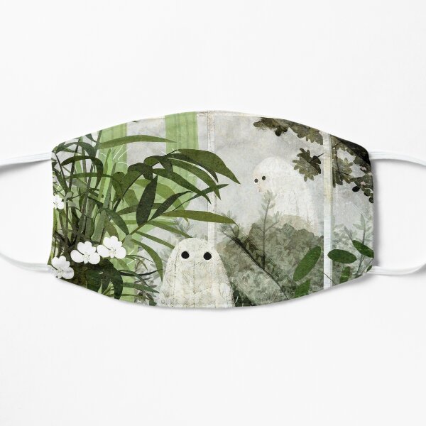 There's A Ghost in the Greenhouse Again Flat Mask