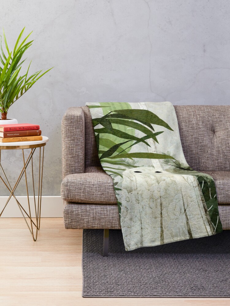 Alternate view of There's A Ghost in the Greenhouse Again Throw Blanket