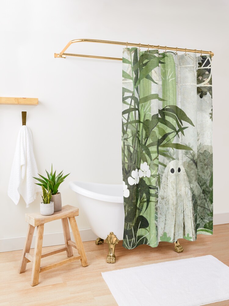 There's A Ghost in the Greenhouse Again Shower Curtain for Sale by  katherineblower