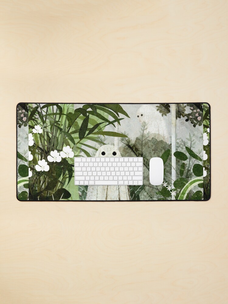 Thumbnail 1 of 5, Mouse Pad, There's A Ghost in the Greenhouse Again designed and sold by katherineblower.