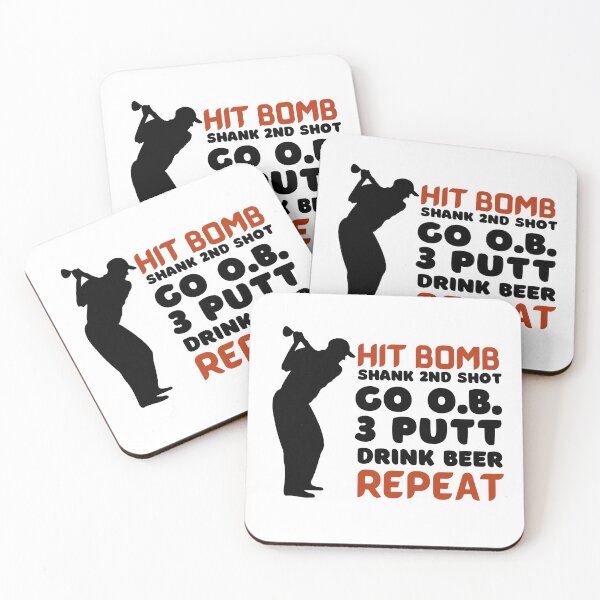 Item preview, Golf - Hit Bomb. Shank 2nd Shot. 3 Putt. Drink Beer. Repeat. designed and sold by Clothing-Guru.