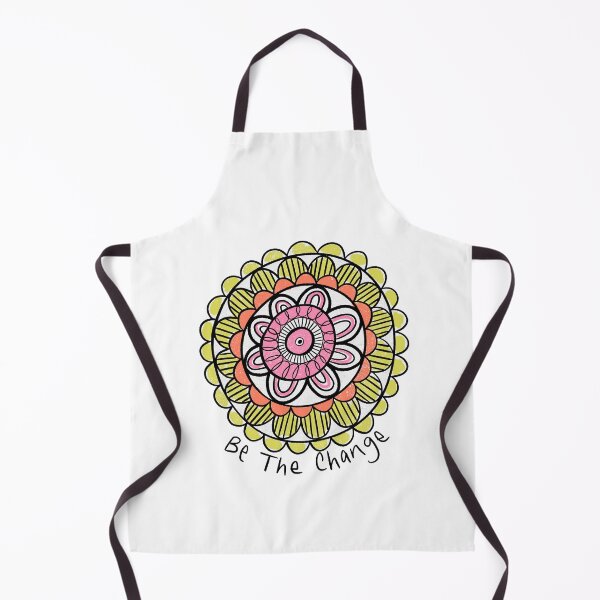 Item preview, Be the change quote whimsical mandala designed and sold by Zendays.