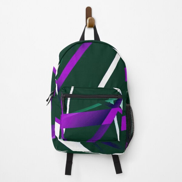 Item preview, Seamless Purple and White Strips Pattern On Black Background designed and sold by taiche.