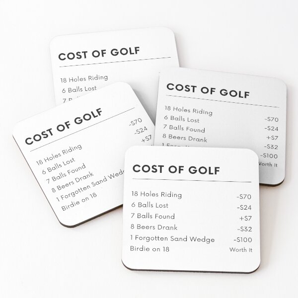 Item preview, Cost of Golf designed and sold by Clothing-Guru.