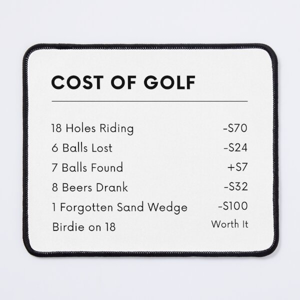 Item preview, Cost of Golf designed and sold by Clothing-Guru.