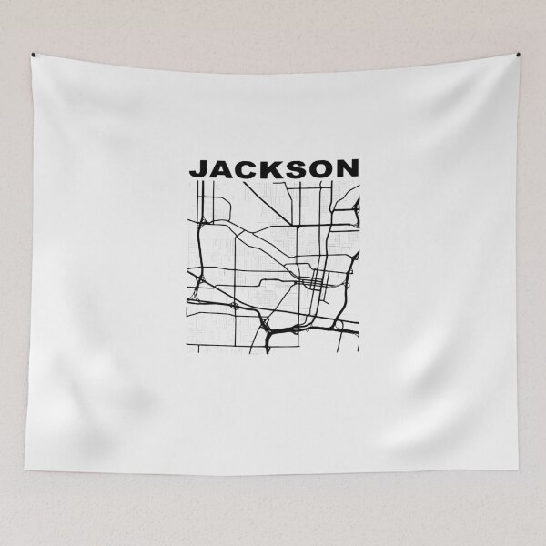 Item preview, Jackson City Street Map Mississippi Souvenir designed and sold by SummitSpo.