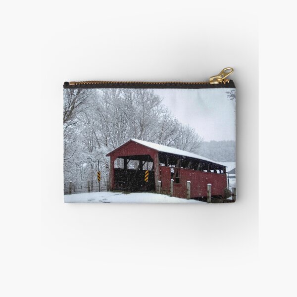 Item preview, Snow Covered Covered Bridge designed and sold by Gene Walls.