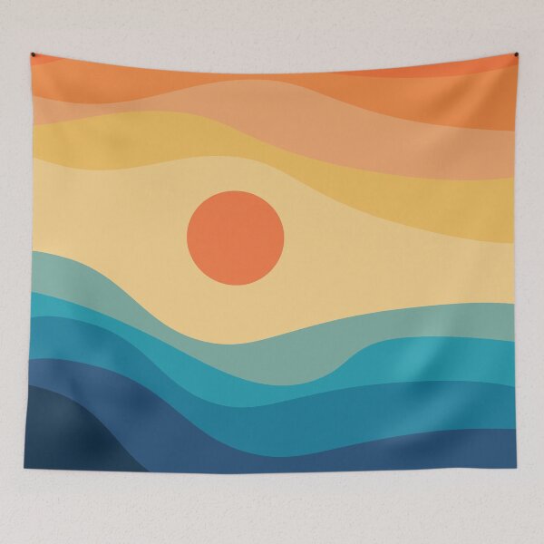Item preview, Abstract retro style sunset designed and sold by BattaAnastasia.
