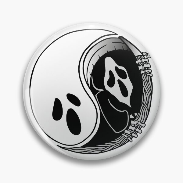 Item preview, Yin Yang ghost scary grim designed and sold by ShutterKapan.