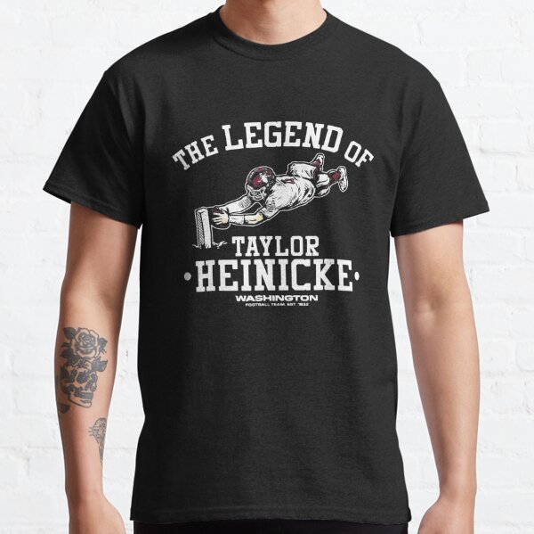 Taylor Heinicke T-Shirt. Washington Football Vintage T-shirt Gift Fan S-3Xl