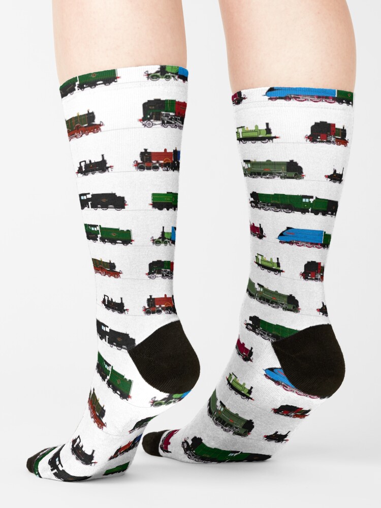 Alternate view of Iconic British Steam Trains Socks