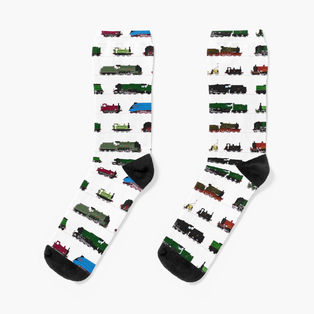 Iconic British Steam Trains Socks