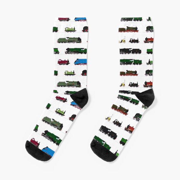 Iconic British Steam Trains Socks