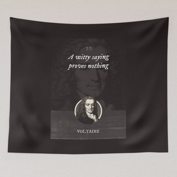 Item preview, Voltaire - A witty saying proves nothing designed and sold by Syahrasi.