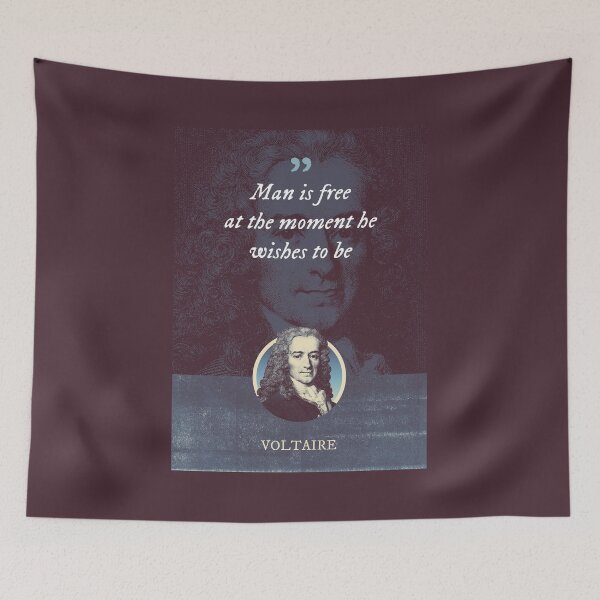 Item preview, Voltaire - Man is free at the moment he wishes to be designed and sold by Syahrasi.