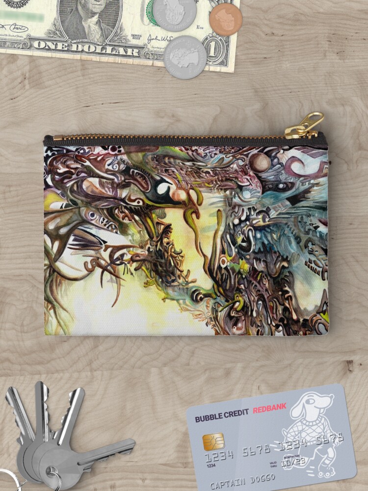Zipper Pouch, Fall of the Five Fractal Deities designed and sold by Davol White