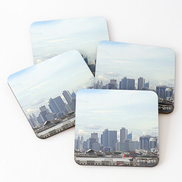 Item preview, Jakarta Indonesia City Skyline, Jakarta Cityscape, Skyline, Cityscape, Indonesia capital, clouds, Tom Keys designed and sold by Nostrathomas66.