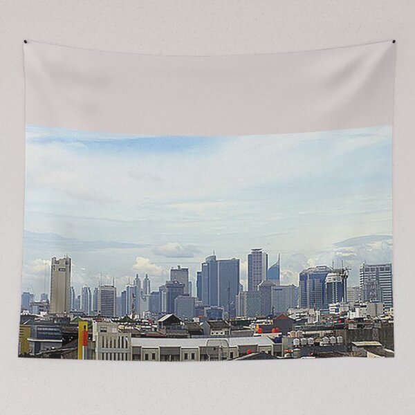 Item preview, Jakarta Indonesia City Skyline, Jakarta Cityscape, Skyline, Cityscape, Indonesia capital, clouds, Tom Keys designed and sold by Nostrathomas66.