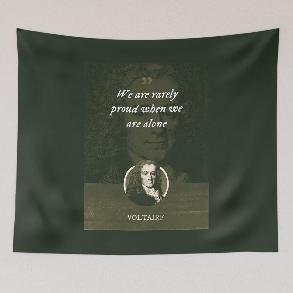 Item preview, Voltaire - We are rarely proud when we are alone designed and sold by Syahrasi.