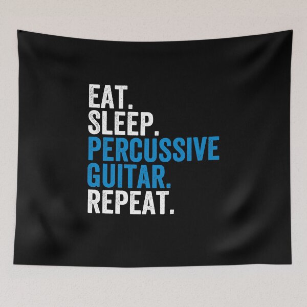 Item preview, Eat Sleep Percussive Guitar Repeat Gift acoustic Guitar  designed and sold by ollalla.