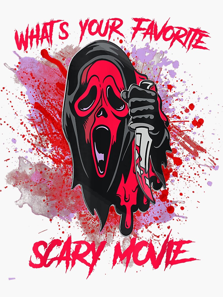 Ghost Face: What's Your Favorite Scary Movie PRINTS and STICKERS