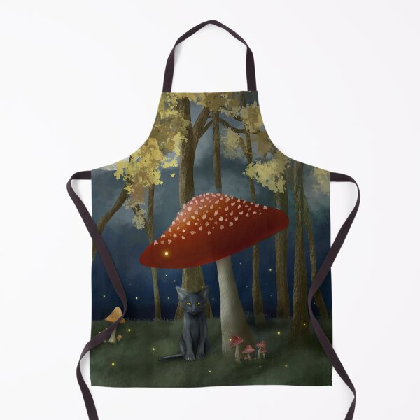 Item preview, Black Cat in a Fairy Forest designed and sold by Tori Thomas.