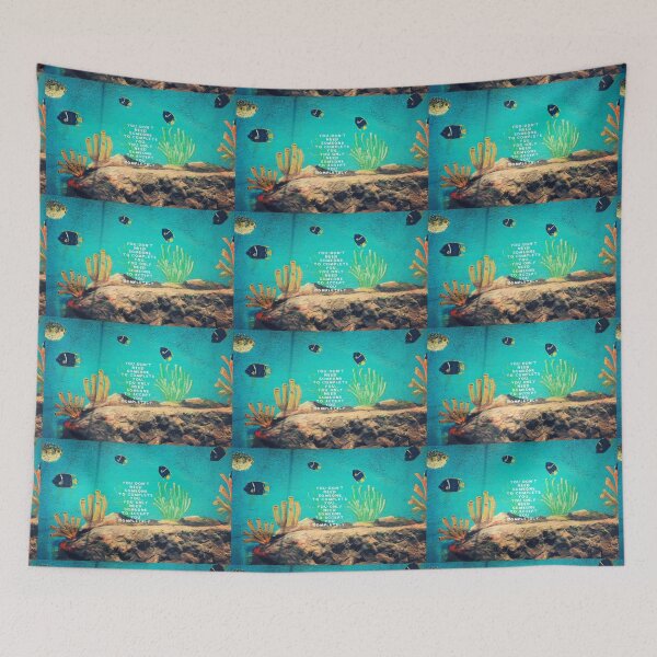 Item preview, Love Wishes Motivational Quote With Underwater Ocean Scene designed and sold by blue-kitten.