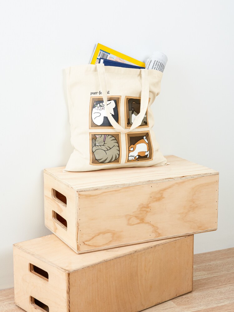 Alternate view of Cats in a funny pose Tote Bag