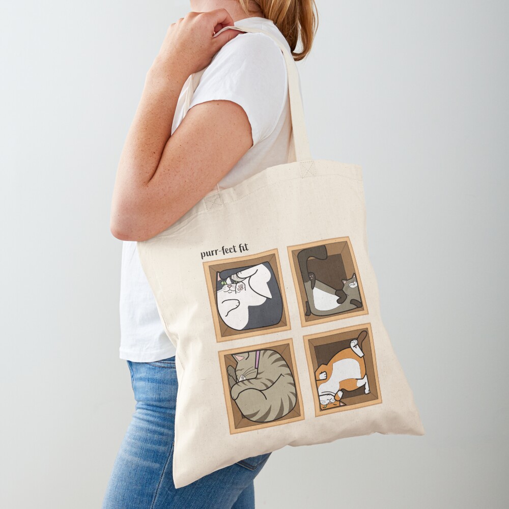 Cats in a funny pose Tote Bag