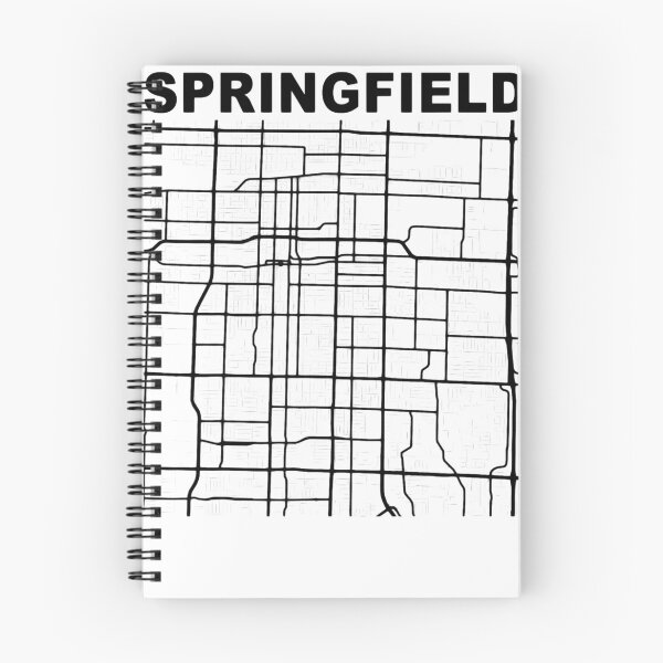 Aperçu de l'œuvre Springfield City Street Map Souvenir du Missouri créée et vendue par SummitSpo.
