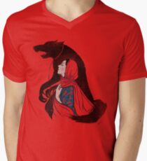 Taming of the wolf Men's V-Neck T-Shirt