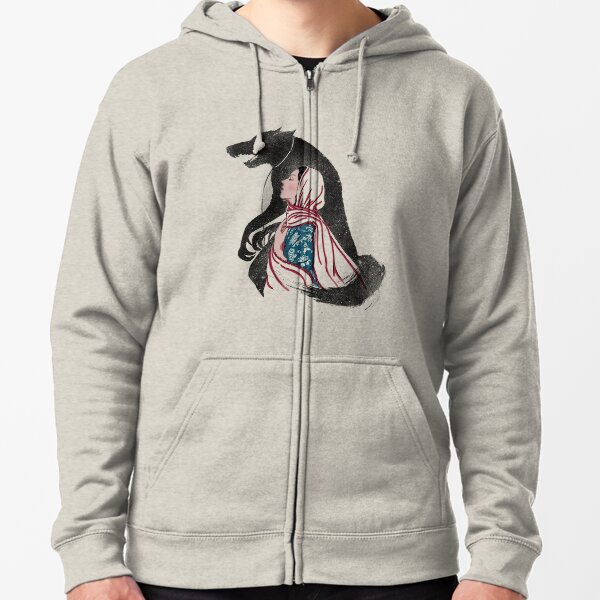 Taming of the wolf Zipped Hoodie