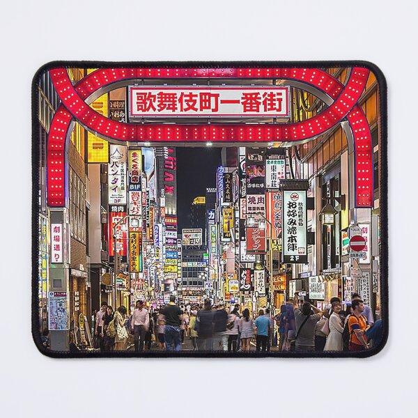 Item preview, Kabukicho Red Gate, Kabukicho Red Light District, Kabikucho Shinjuku Toyko Japan,neon lights, Tom Keys designed and sold by Nostrathomas66.