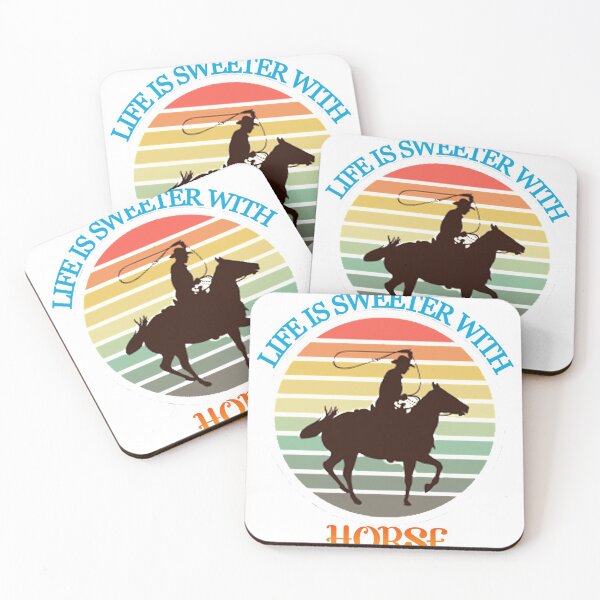 Item preview, LIFE IS SWEETER WITH A HORSE designed and sold by Marakstore.