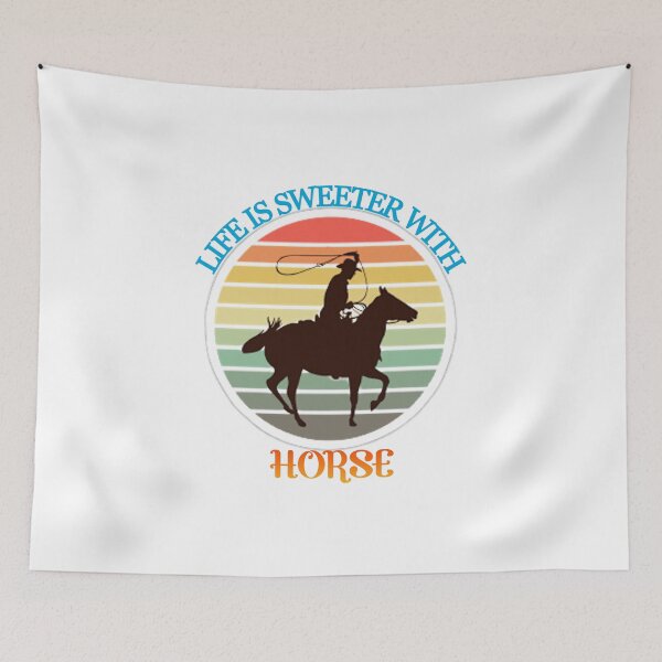 Item preview, LIFE IS SWEETER WITH A HORSE designed and sold by Marakstore.