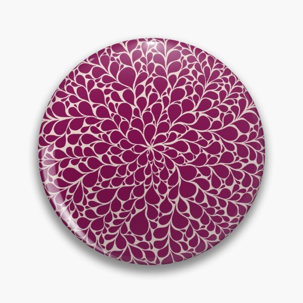 Item preview, Meditative Design of Droplets in Fuchsia Fedore Dark Pink & Gossamer Pink Background designed and sold by nabeArtist.