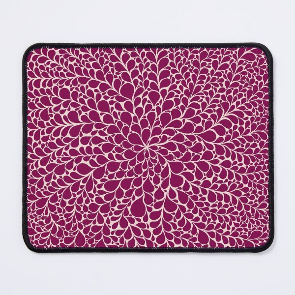 Item preview, Meditative Design of Droplets in Fuchsia Fedore Dark Pink & Gossamer Pink Background designed and sold by nabeArtist.