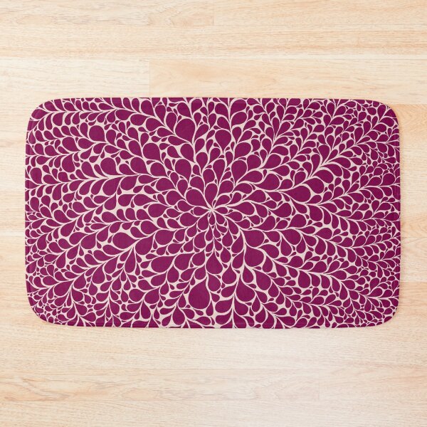 Item preview, Meditative Design of Droplets in Fuchsia Fedore Dark Pink & Gossamer Pink Background designed and sold by nabeArtist.