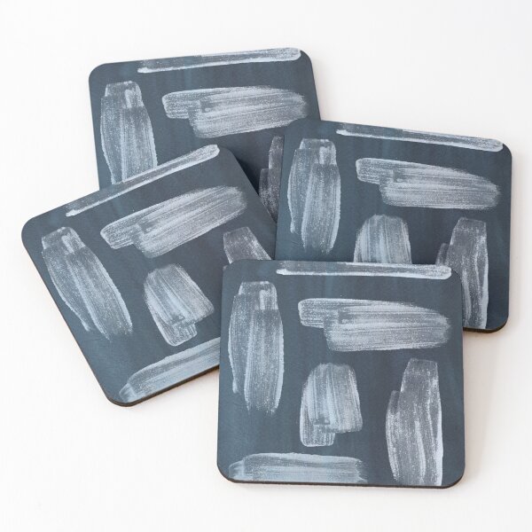Item preview, Abstract navy brush strokes designed and sold by WhalesWay.